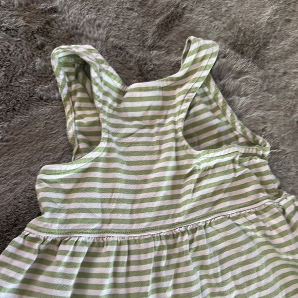 Hanna Andersson Green Striped Kids Dress - Picture 3 of 3